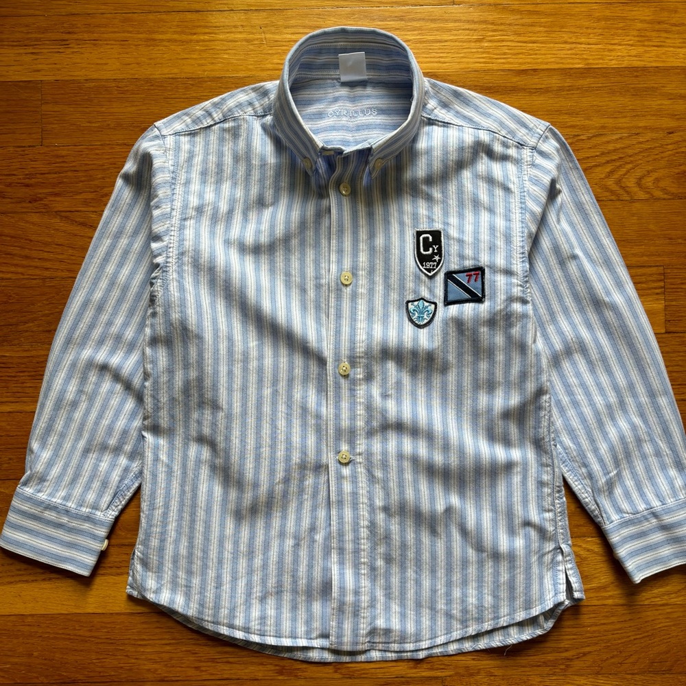 Cyrillus Paris boys button down shirt! Size 6T